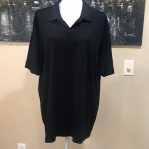Perry Ellis Men’s Black Cotton Blend Polo Shirt -Size XXL